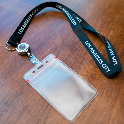 City of Los Angeles Lanyard with Retractable Badge Holder