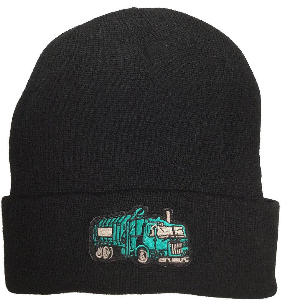 City Of Los Angeles Trash Truck Knit Beanie Black