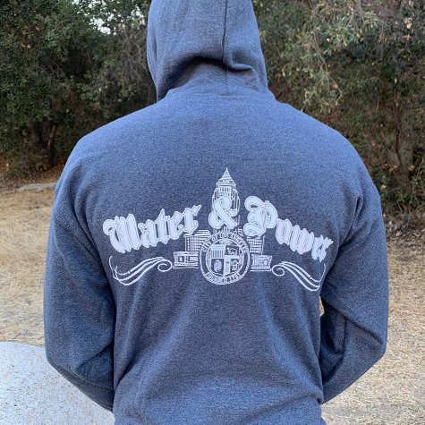 Department of Water and Power Zip Up Hooded Sweatshirt