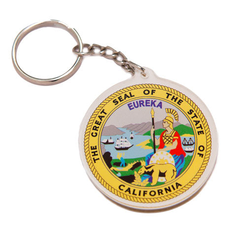 State of California Seal Acrylic Keychain