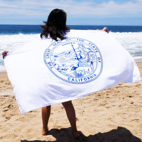 State of California Seal Beach Towel