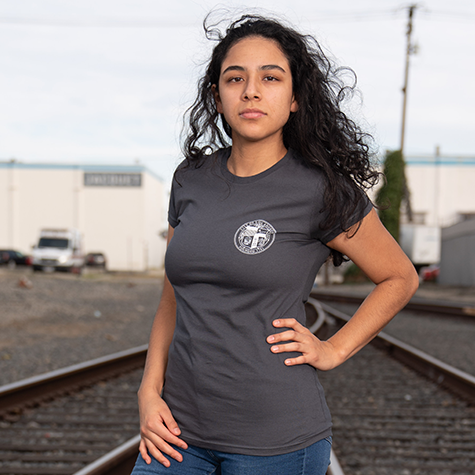 City of Los Angeles Women's Fitted Crew Neck Shirt
